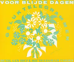 Ursula (Ruscha) Wijdeveld, Geluktelegrammen voor blijde dagen, poster