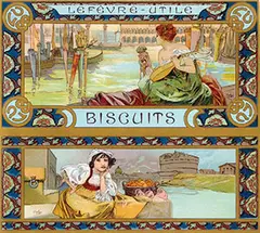 Le Fèvre-Utile Biscuits by Alphonse Mucha, poster, sold Jul 2021