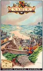 James Thiriar, Namur Belgian National Railways, 1949, poster