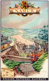 James Thiriar, Namur Belgian National Railways, 1949, poster