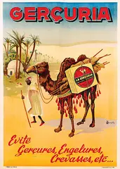 Marcellin Auzolle, Gerçuria Hygiène de la peau, 1919, poster