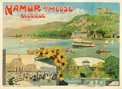 Louis Titz, Namur s/Meuse Belgique, 1891, poster