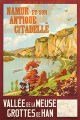 Julien Lacaze, Namur Vallée de la Meuse Namur et son Antique Citadelle, poster