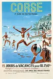 Hervé Baille, Corse 15 Jours de Vacances, 1951, poster