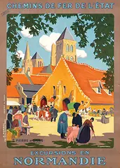 Pierre Ladureau, Excursions en Normandie, poster