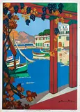 Guillaume G. Roger, Before text, (handwritten caption: L'Eté sur la Côte d'Azure), 1926, poster