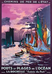 E. Paul Champseix, Ports et Plages de l'Océan La Rochelle "Entrée du Port", poster