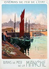 Georges Meunier, Bains de Mer de la Manche, 1921, poster
