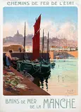 Georges Meunier, Bains de Mer de la Manche, 1921, poster
