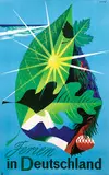 Toni Zepf, Ferien in Deutschland, 1952, poster
