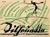 Esther E. Joel, Silhouette Tanzvorführung, 1920, poster