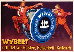 Jean d’Ylen, Wybert schützt vor Husten, Heiserkeit, Katarrh, poster