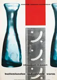 Charles Jongejans, stedelijk museum amsterdam buitenlandse industriële vorm, 1956, poster