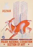 Edmund Barlomiejczyk, Polish National Exhibition Poznan Section of Art, 1929, poster