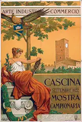 U. Ugolini, Mostra Campionaria Cascina, 1922, poster