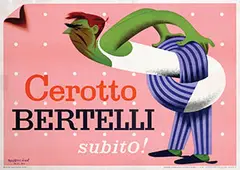 Gian Carlo Rossetti, Cerotto Bertelli subito!, 1952, poster