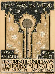 E.A. van Ruth, Historische Onderwijstentoonstelling L.O. Sted. Museum Amsterdam, 1927, poster
