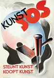 Fré J. Drost, Kunst SOS steunt kunst koopt kunst, 1935, poster