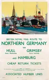 Frank Henry Mason, British Royal Mail route Northern Germany via Hull Grimsby and Hamburg