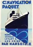 Max Ponty, Cie de Navigation Paquet "Maréchal Lyautey", poster