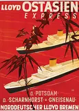 Hugo Feldtmann, Norddeutscher Lloyd Bremen Ostasien Express, poster