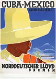 Hugo Feldtmann, Norddeutscher Lloyd Bremen Cuba-Mexico Schnelldienst, poster