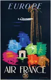 Edmond Maurus, Air France Europe (Super Constellation), 1951, poster