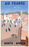 Jean Even, Air France North Africa (DC-4), 1950, poster