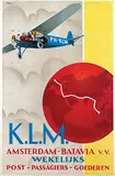 Emmanuel Louis Joseph Gaillard, KLM Amsterdam-Batavia wekelijks post-passagiers-goederen, poster