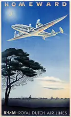Paulus Casper Erkelens, KLM Homeward, 1944, poster