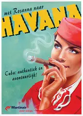 Sylvan Steenbrink, Martinair met Rosanna naar Havana, 2001, poster