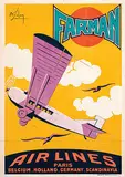 Albert Solon, Farman Air Lines, 1926, poster