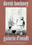 galerie d'eendt david hockney by David Hockney, 1974, poster, sold Jul 2021