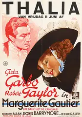 Arjen Galema, Movie: Greta Garbo & Robert Taylor in "Marguerite Gautier", (original title "Camille"), 1936, poster