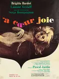 Hurel-Pub. Nicard, Movie: Brigitte Bardot & Laurent Terzieff in "à coeur joie", 1967, poster