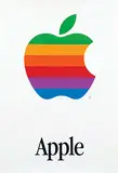 Apple by Rob Janoff & Steve P. Jobs, 1990, poster, sold Jul 2021