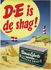 François ten Have, Douwe Egberts Virginia Zilver-shag DE is de shag!, 1953, poster
