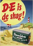 François ten Have, Douwe Egberts Virginia Zilver-shag DE is de shag!, 1953, poster