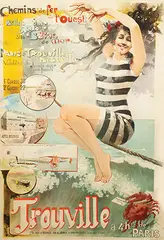 H. Gray, Chemins de fer de l'ouest Trouville Casino, 1900, poster