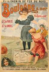 H. Gray, Cie. Chemin de Fer du Nord Boulogne s. Mer, 1899, poster
