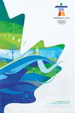 Ben Hulse, Vancouver 2010 XXI Olympic Winter Games with Glowing Hearts, 2009, poster