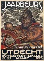 Leendert (Leo) Gestel, Jaarbeurs Utrecht Internationaal Wij houden Zee!, 1923, poster
