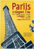 Parijs 5 dagen by Lex Hessels & Jan de Haan, 1961, poster, sold Jul 2021