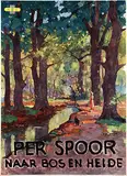 Evert J. Ligtelijn, NS Per Spoor naar Bos en Heide, poster