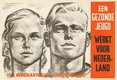 Cornelis Koekkoek, Een gezonde jeugd werkt voor Nederland, 1943, poster
