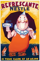 Achille Mauzan, Refrescante Nestlé si tiene calor, es lo mejor (if it's hot, it's the best), poster