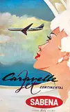 Gaston v.d. Eynde, Sabena Caravelle Jet Continental, poster