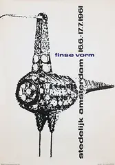 Timo Sarpaneva, stedelijk amsterdam finse vorm, 1961, poster