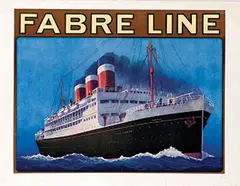 Sandy-Hook, Fabre Line "Patra", 1919, poster