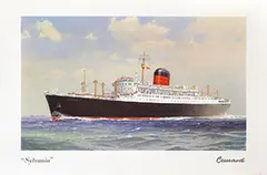 Charles E. Turner, Cunard Line "Sylvania", poster